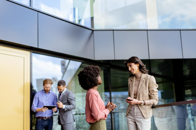 employees chatting