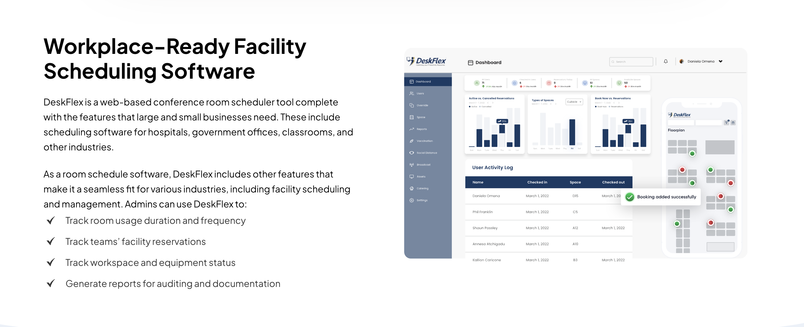 workplace scheduling software DeskFlex