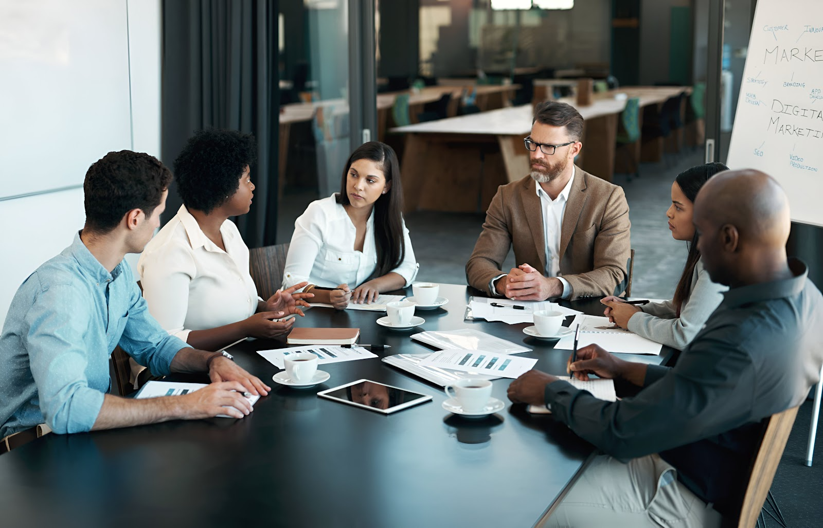 employees in an office