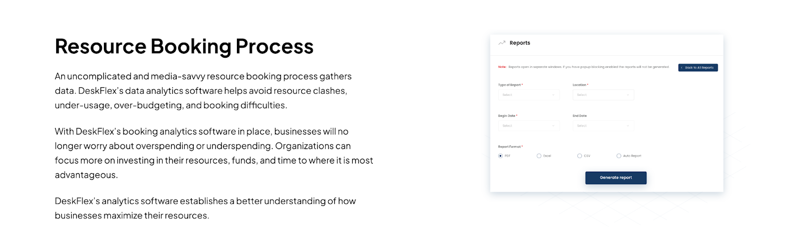 DeskFlex resource booking