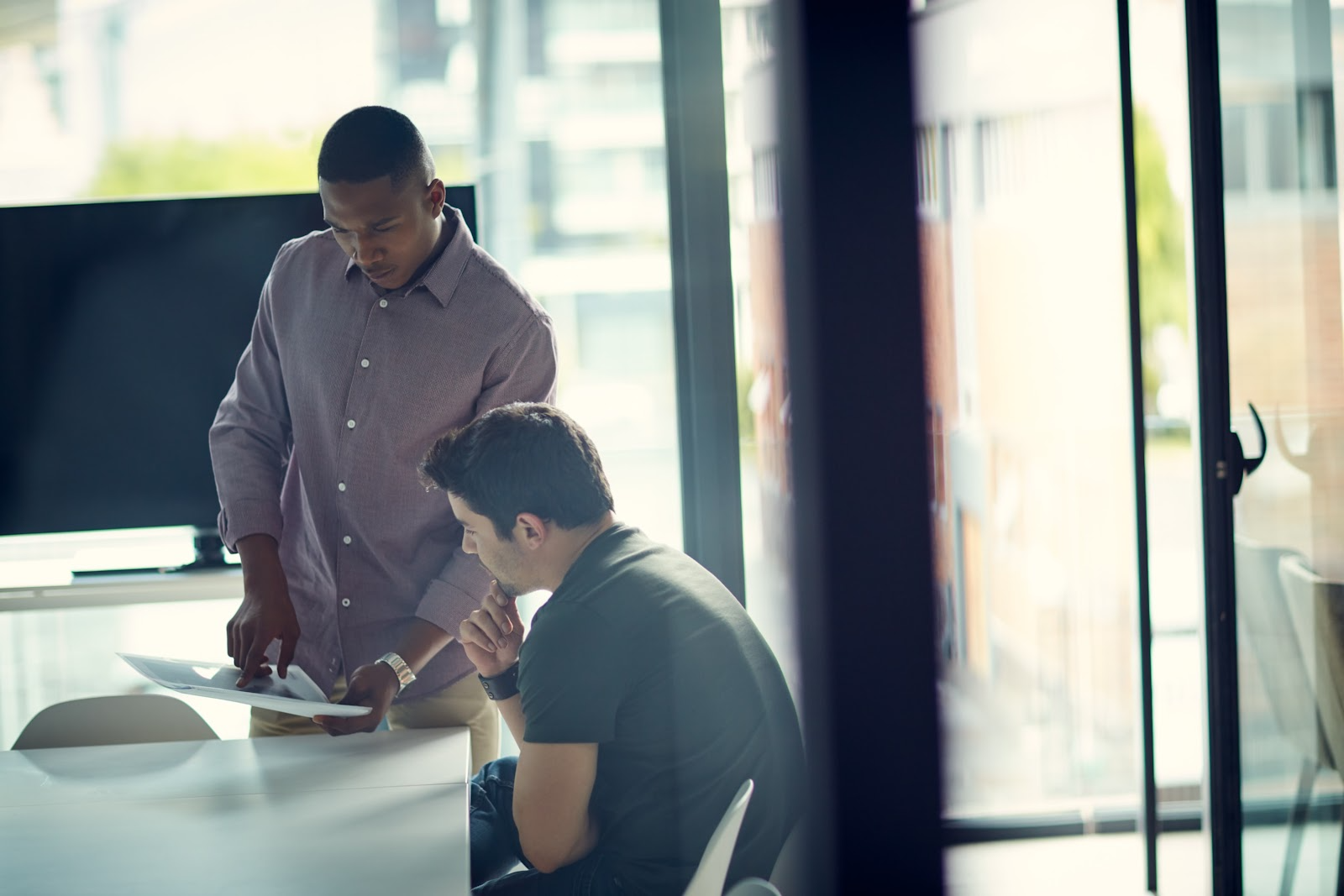 employees in an office