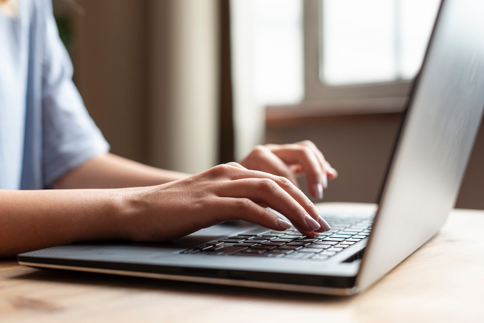 person using a laptop